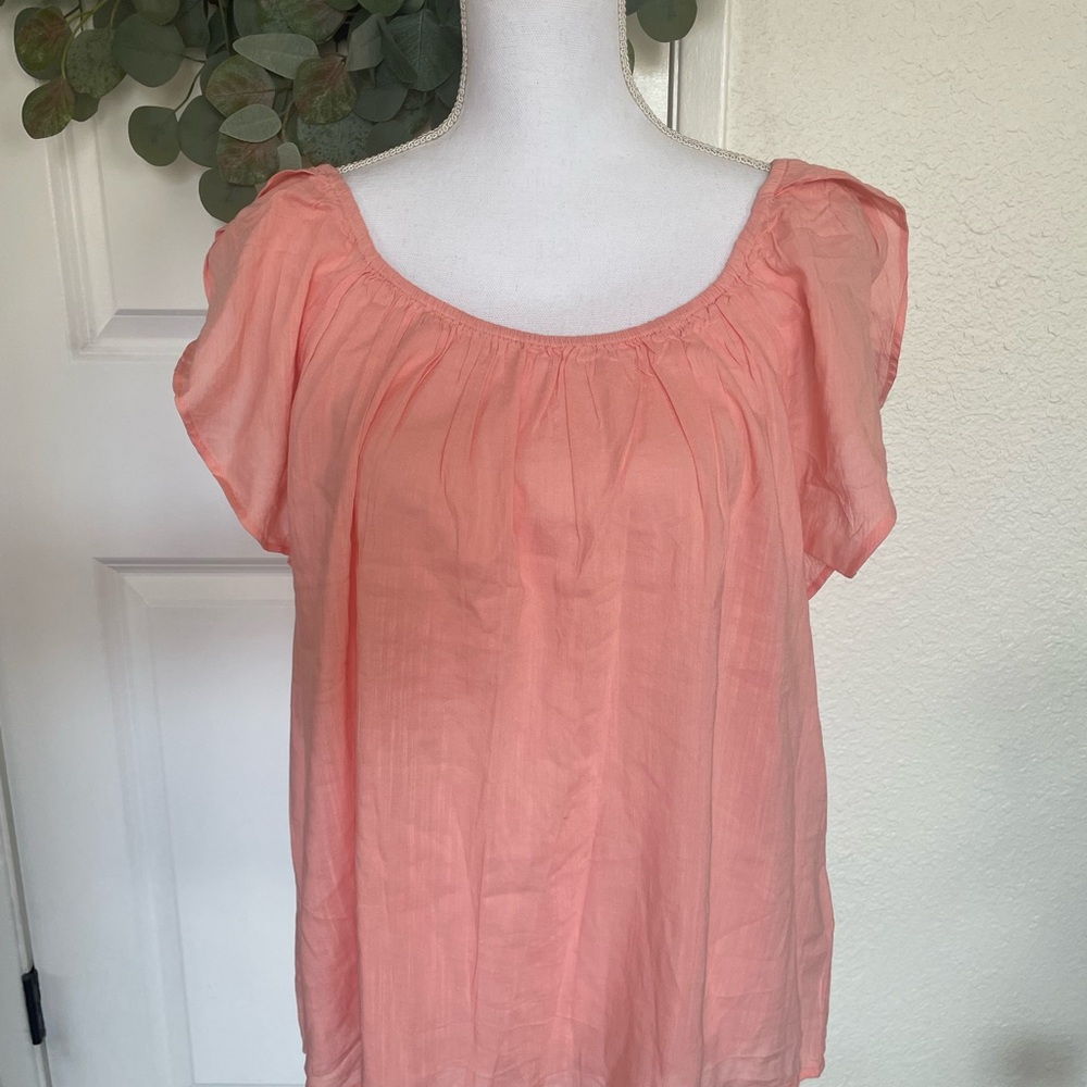 GAP Pink Flutter Sleeve Blouse - NWT